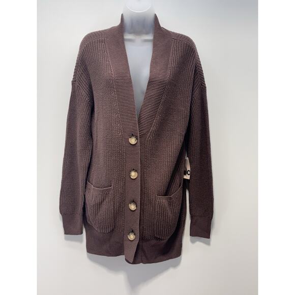 SO Brand Button Cardigan Fall Sweater Brown Women’s Juniors Size Small NWT - Picture 1 of 7